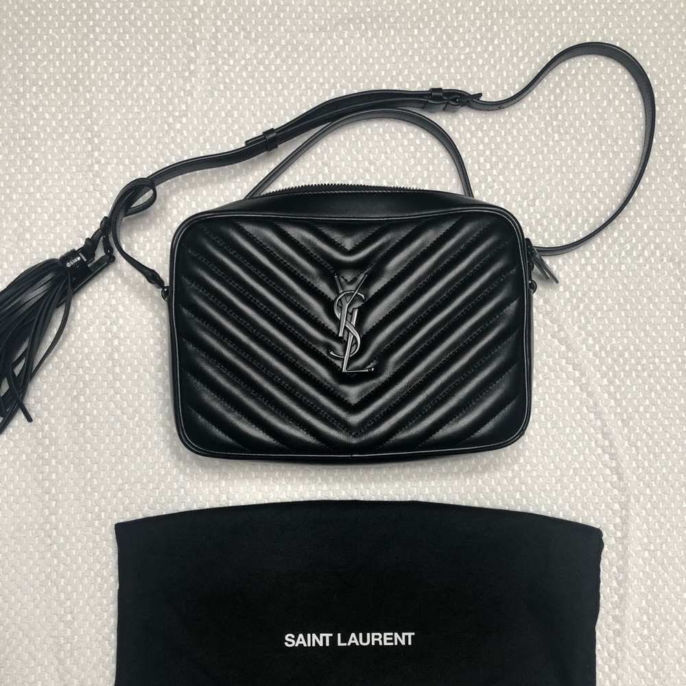 SAINT LAURENT LOU CAMERA BAG IN QUILTED LEATHER